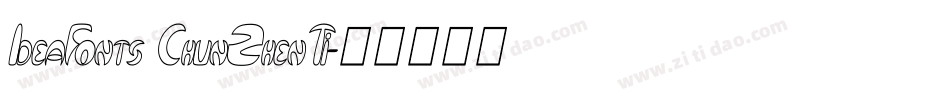 IdeaFonts ChunZhenTi字体转换
